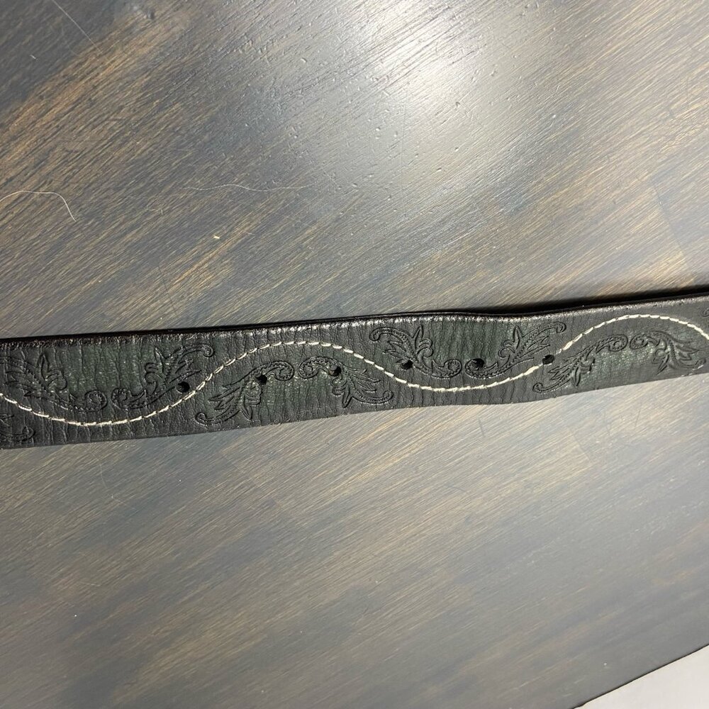 Express Genuine Leather Embossed Belt – Black – Women’s XS - Picture 5 of 6